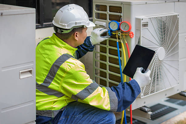 Professional Emergency Hvac Repair technician working in Greenville, PA